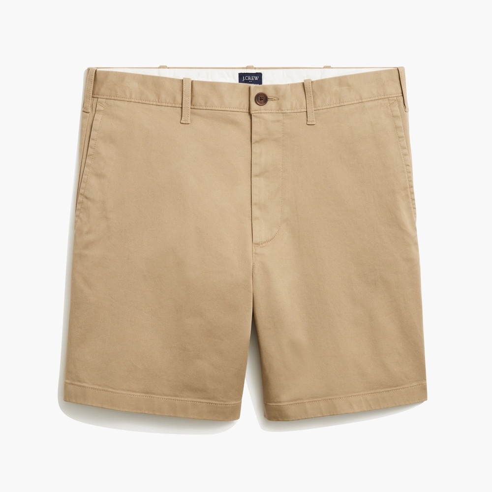 J. Crew 7” Flex Chino Shorts in Khaki, Size 30